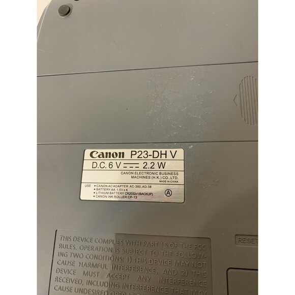 CANON P23-DHV 12-DIGIT CALCULATOR 2-COLOR PRINT GENTLY USED - Picture 6 of 6
